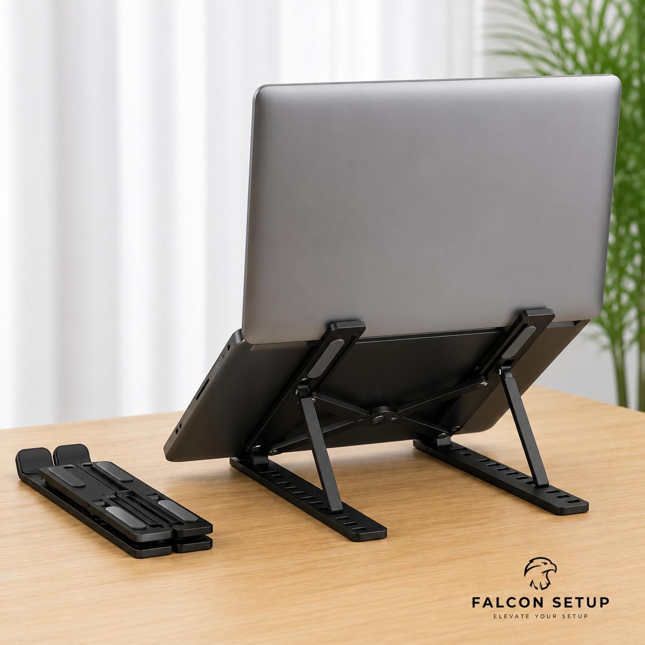 FALCON SETUP™ Foldable Aluminum Laptop Stand